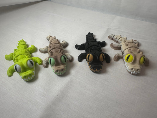 3D Articulating Crocodile Decorative Figurine Fidget