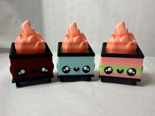 3D Printed Dumpster Fire Clicker Fidget