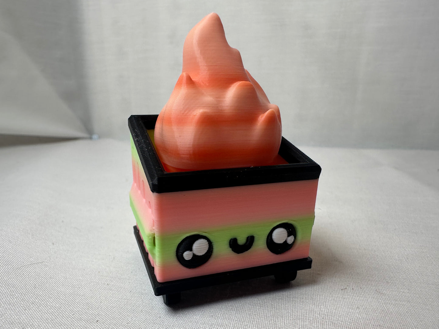 3D Printed Dumpster Fire Clicker Fidget