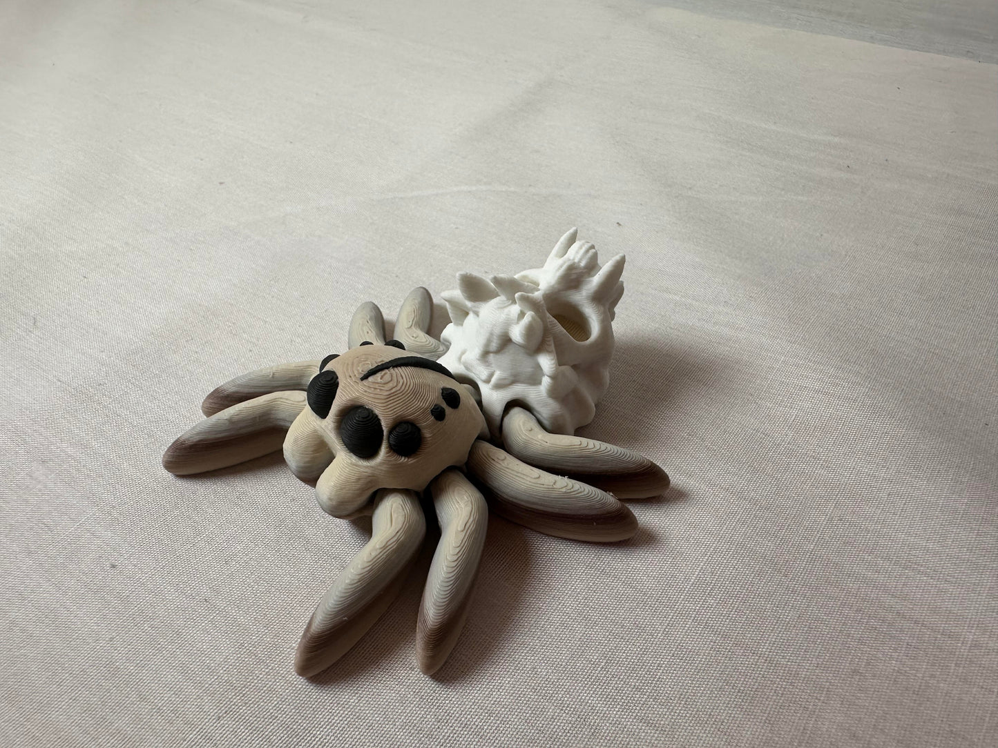 3D Printed Articulating Spider Decorative Figurine With Magnets