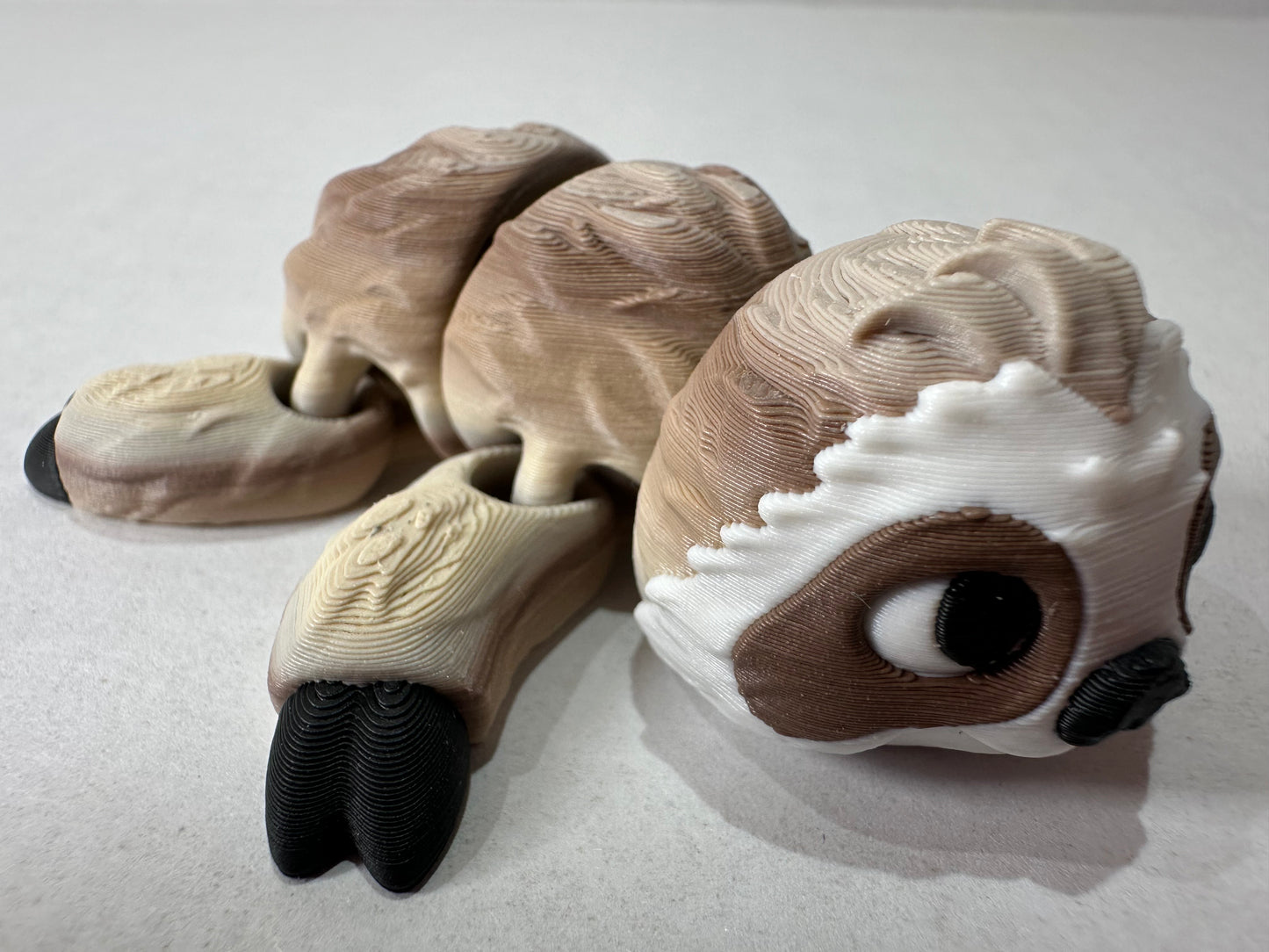 3D Articulating Sloth Decorative Figurine Fidget with Magnets