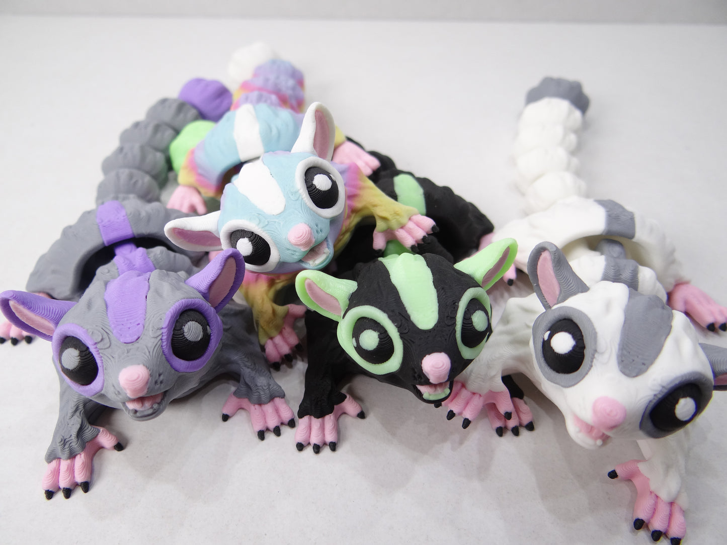 3D Printed Articulating Magnetic Sugar Glider – Cute Poseable Animal Gift