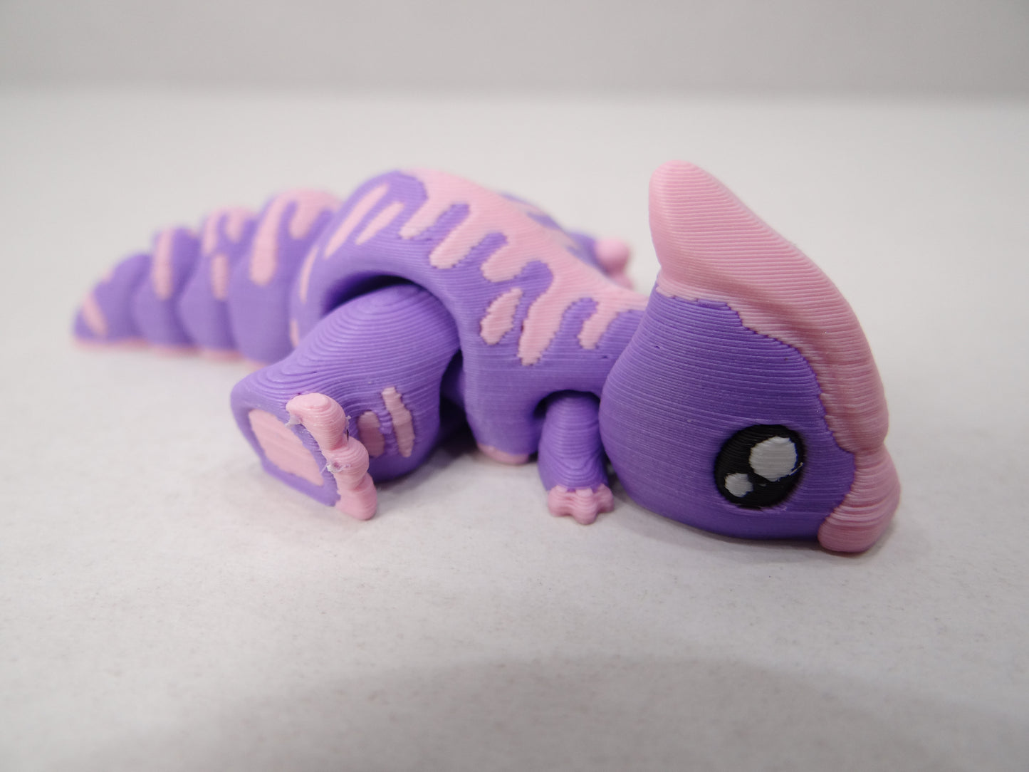 3D Printed Articulating Tiny Parasaur Magnet – Cute Mini Dinosaur Decor