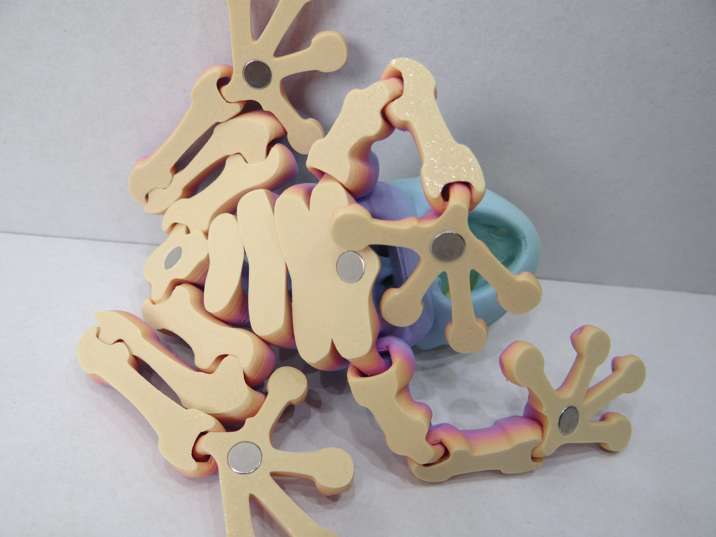 3D Printed Articulating Magnetic Skeleton Frogs – Spooky & Fun Decor