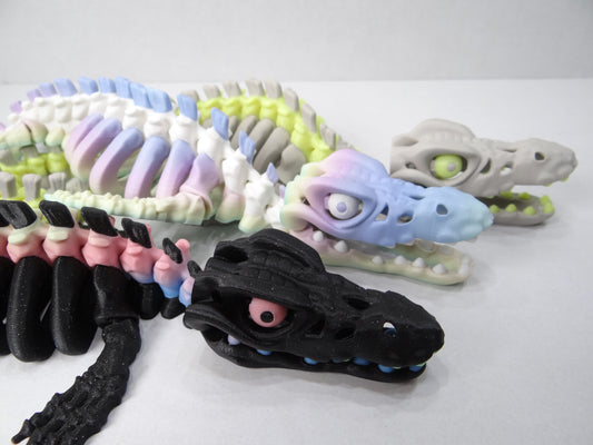 Articulating Skeleton Mosasaurus – 3D Printed Prehistoric Ocean Dragon