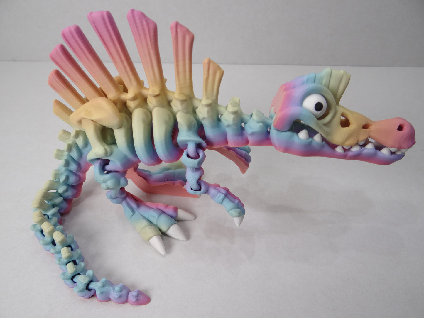 Articulating Skeleton Spinosaurus – 3D Printed Dinosaur Fossil Collectible