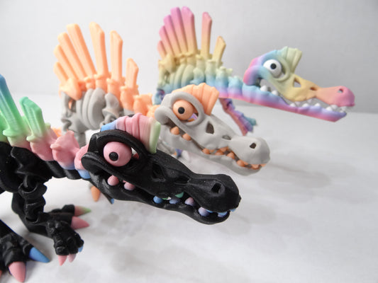 Articulating Skeleton Spinosaurus – 3D Printed Dinosaur Fossil Collectible