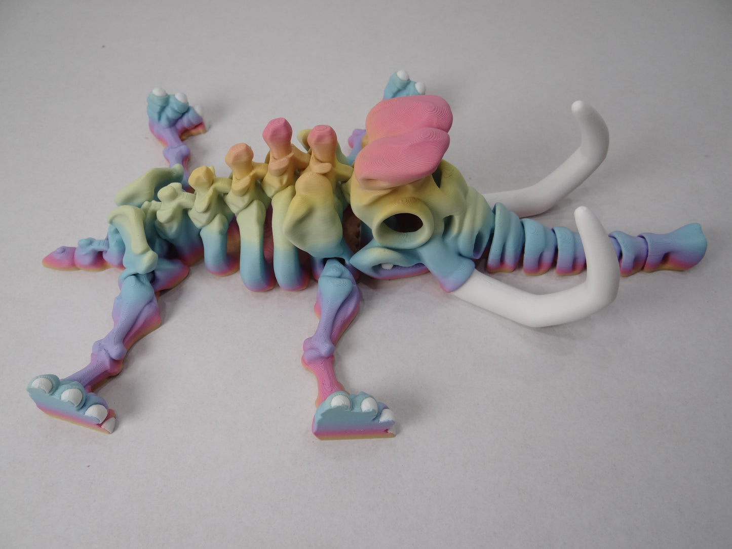 Articulated Mammoth Skeleton – 3D Printed Ice Age Fossil Display Piece