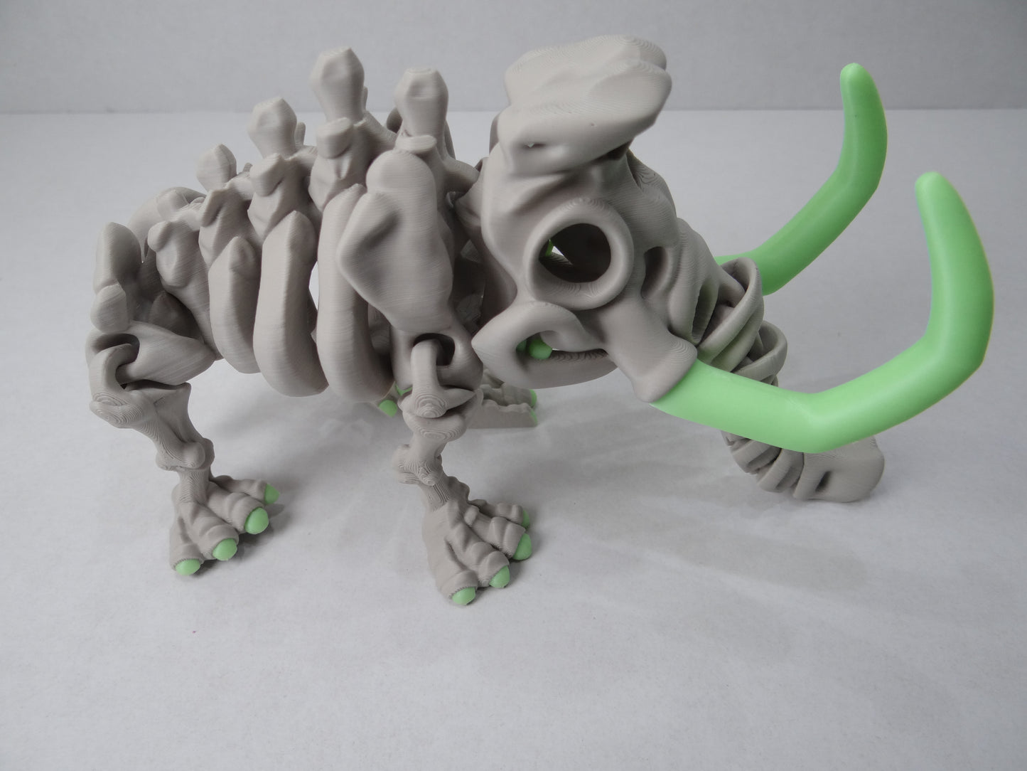 Articulated Mammoth Skeleton – 3D Printed Ice Age Fossil Display Piece