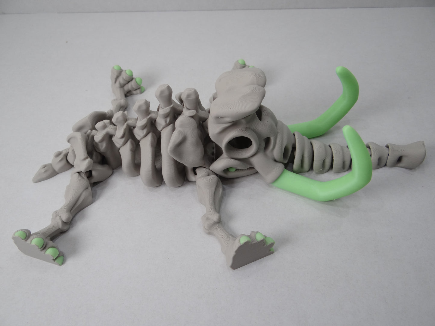 Articulated Mammoth Skeleton – 3D Printed Ice Age Fossil Display Piece