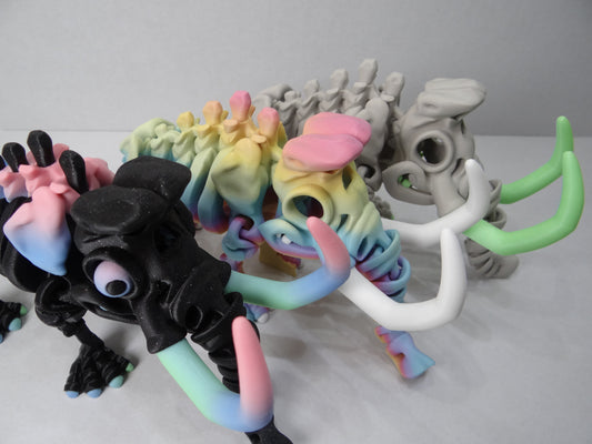Articulated Mammoth Skeleton – 3D Printed Ice Age Fossil Display Piece