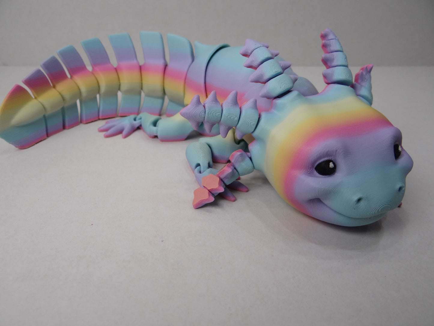 Articulating Axolotl – 3D Printed Poseable Amphibian Shelf or Desk Decor