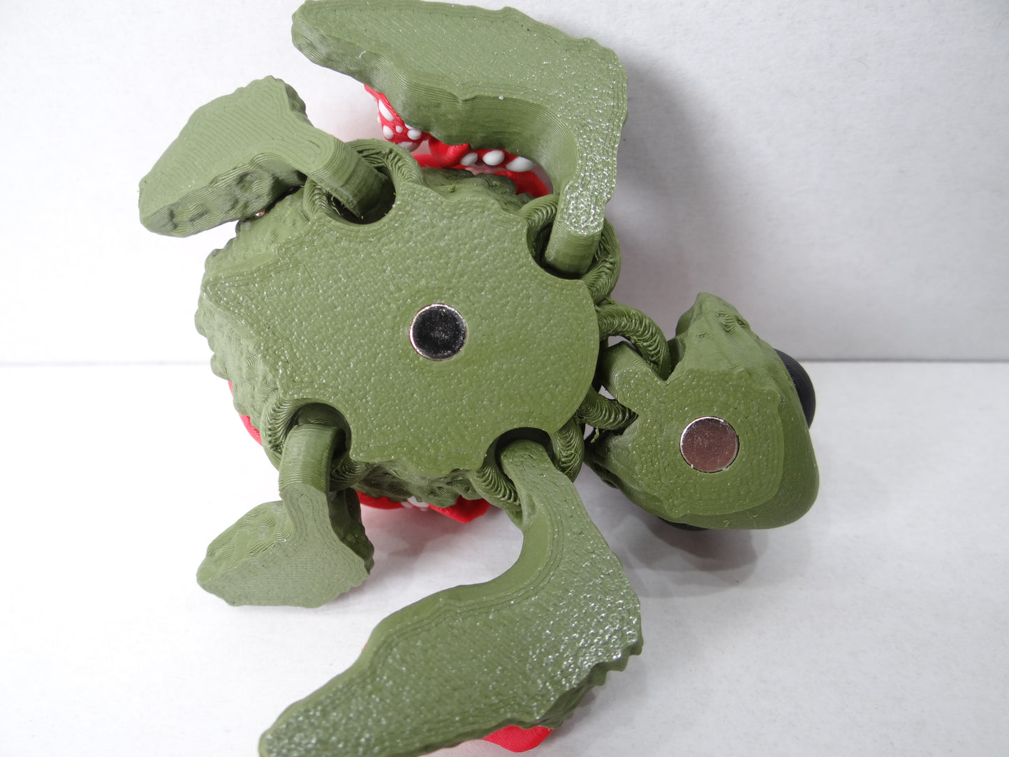 3D Printed Magnetic Mushroom Turtle – Articulating Poseable Fantasy Desk Pet