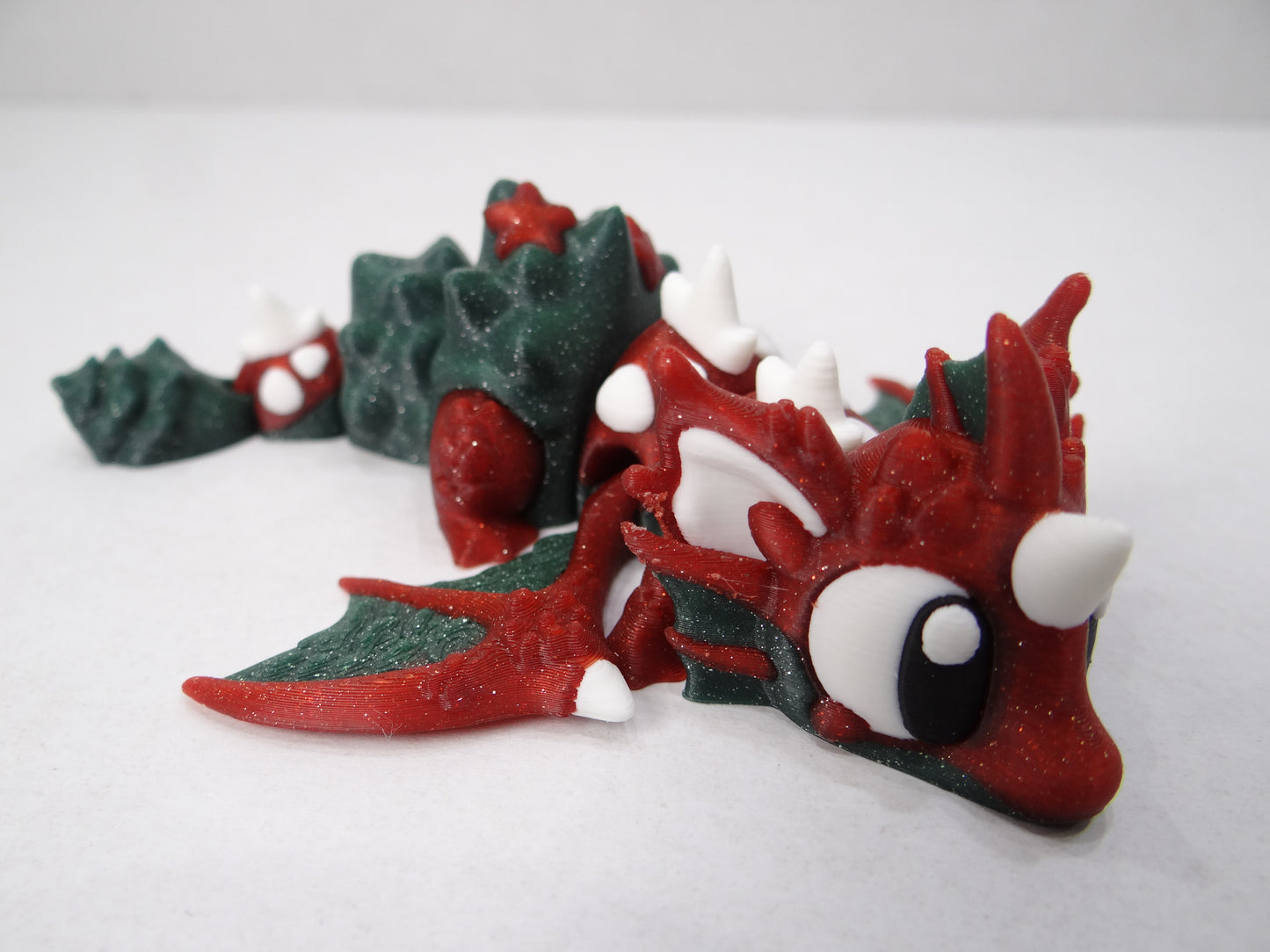 3D Printed Magnetic Baby Sea Shell Dragon – Poseable Articulated Ocean Fantasy Figurine for Collectors