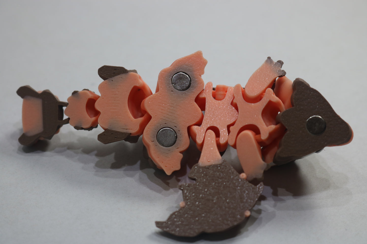 Articulating Baby Magnetic Lava Dragon – 3D Printed Fantasy Shelf Decor