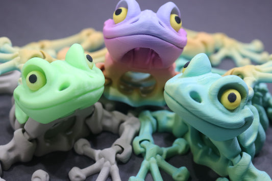 3D Printed Articulating Magnetic Skeleton Frogs – Spooky & Fun Decor