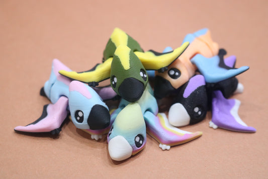 3D Printed Magnetic Articulating Tiny Pteranodon – Cute Dino Fridge Decor