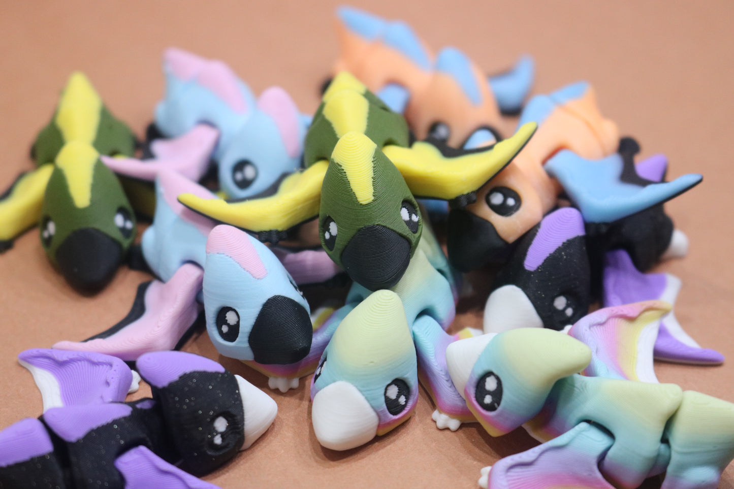3D Printed Magnetic Articulating Tiny Pteranodon – Cute Dino Fridge Decor