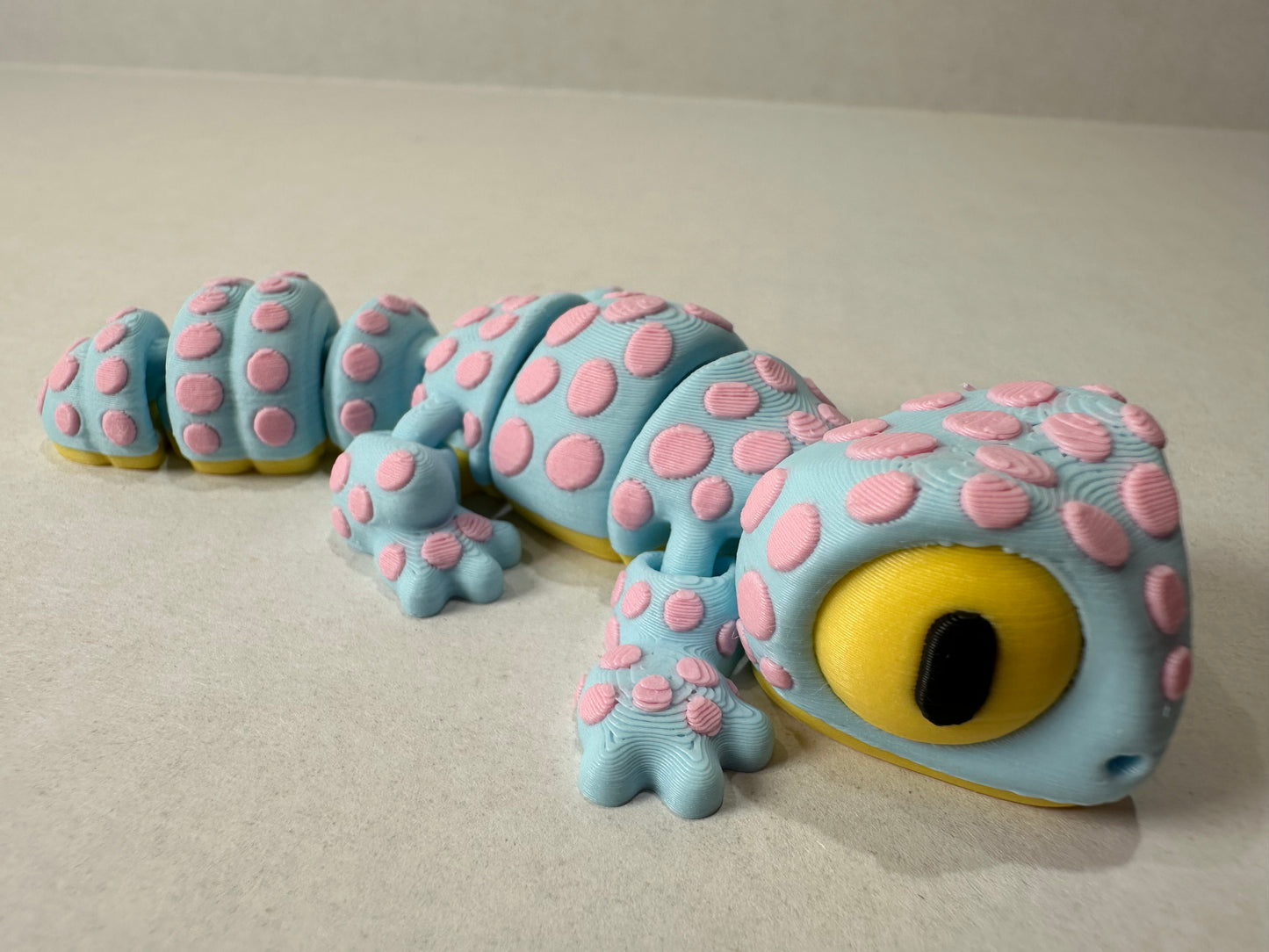 3D Articulating Leopard Gecko Decorative Figurine Fidget with Magnets