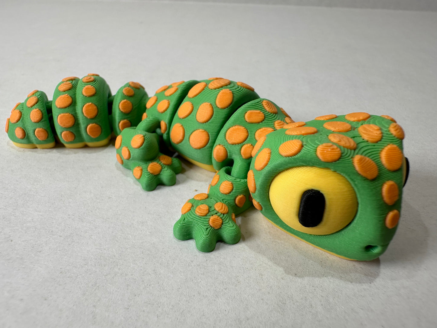 3D Articulating Leopard Gecko Decorative Figurine Fidget with Magnets