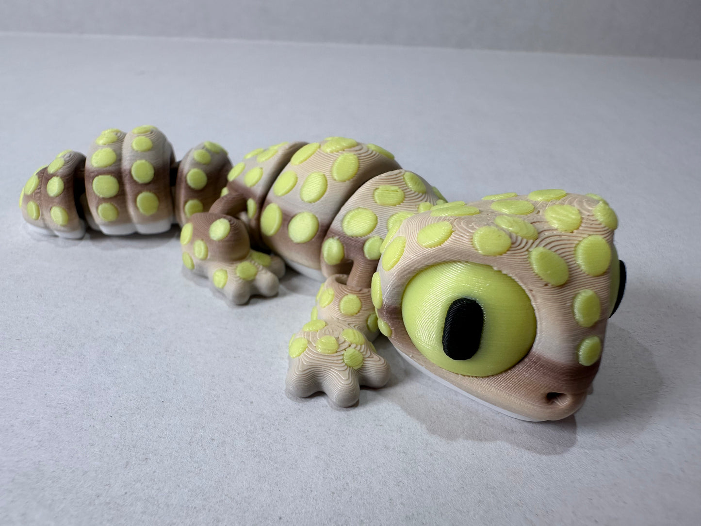 3D Articulating Leopard Gecko Decorative Figurine Fidget with Magnets