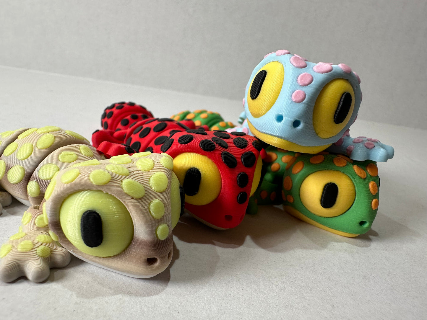 3D Articulating Leopard Gecko Decorative Figurine Fidget with Magnets