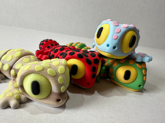 3D Articulating Leopard Gecko Decorative Figurine Fidget with Magnets