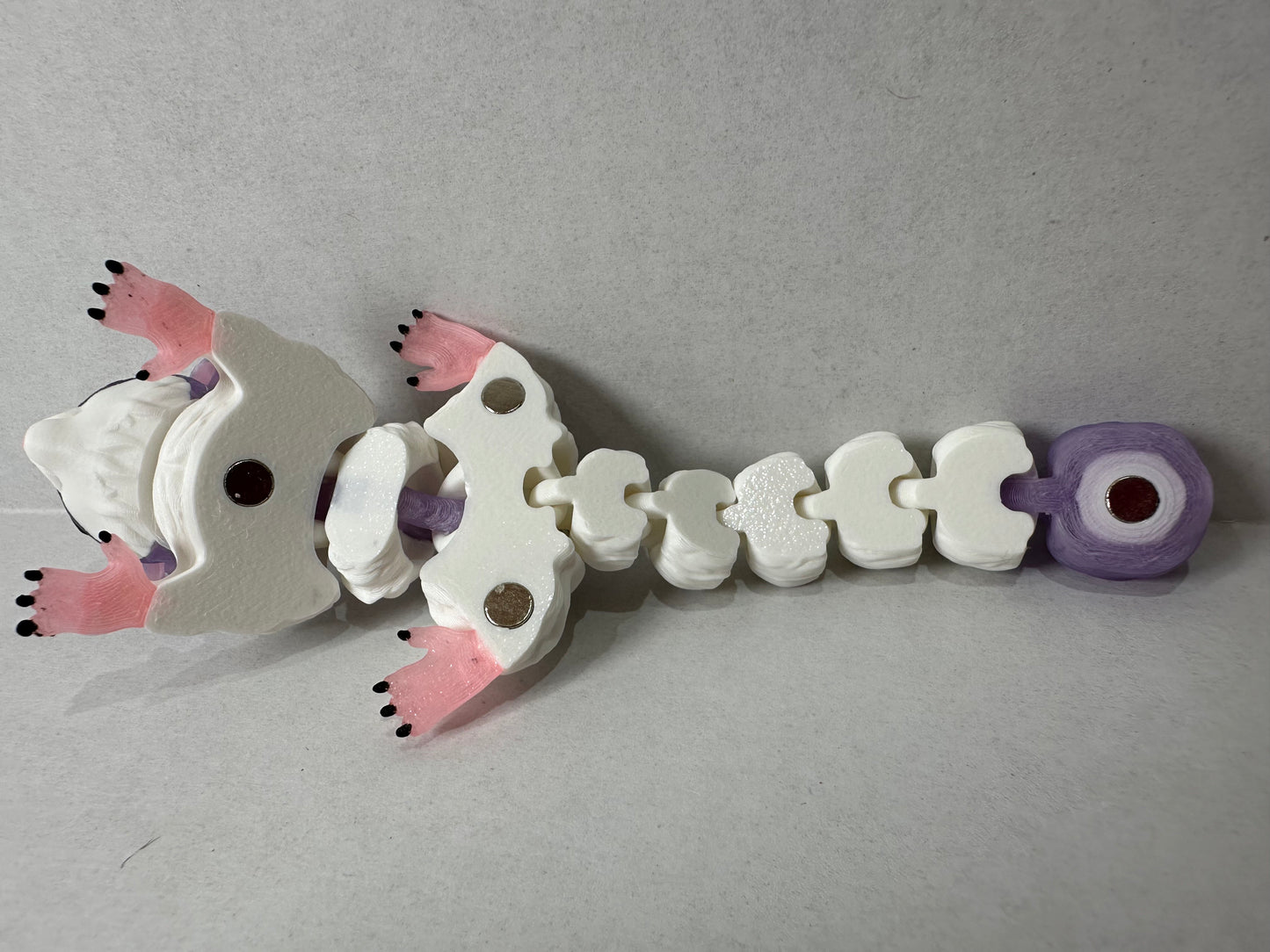 3D Articulating Sugar Glider Decorative Figurine Translucent with Magnets