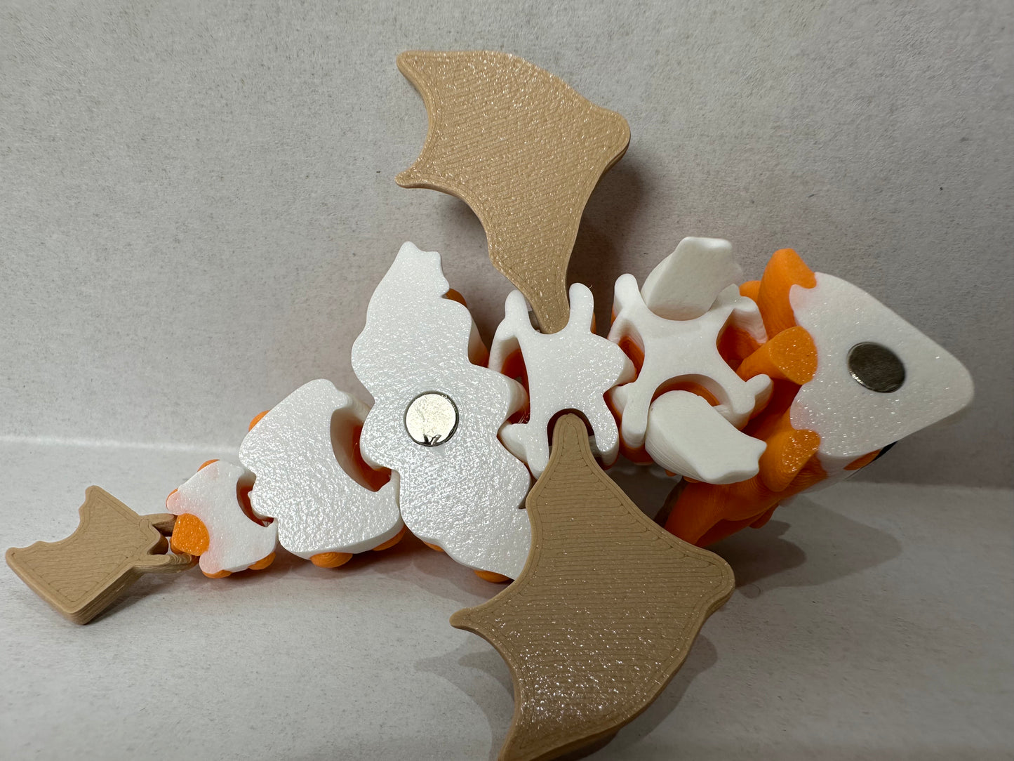 3D Printed Magnetic Baby Ice Cream Dragon – Cute Fantasy Fridge or Desk Decor