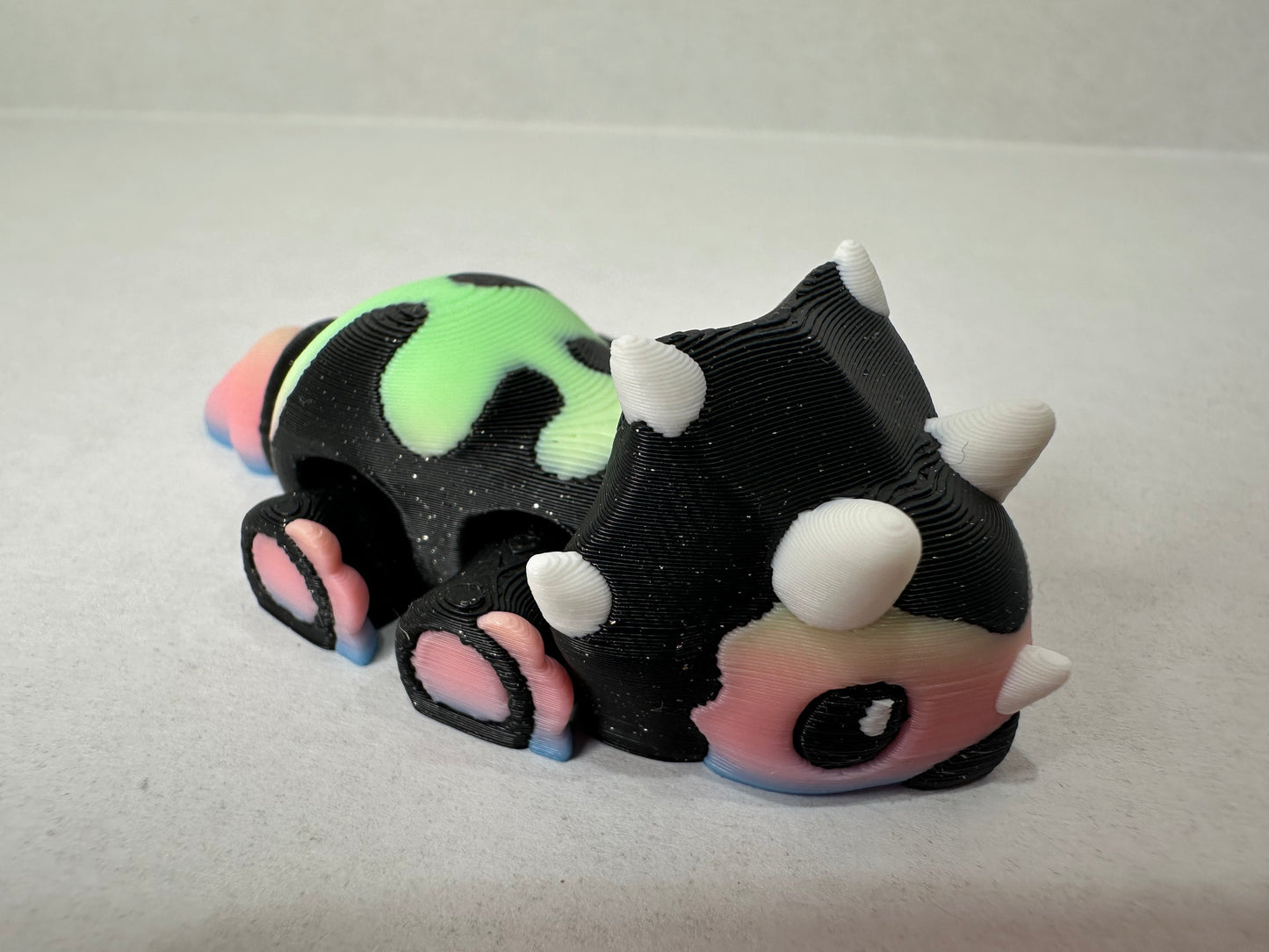 3D Printed Tiny Triceratops Decorative Figurine Magnets