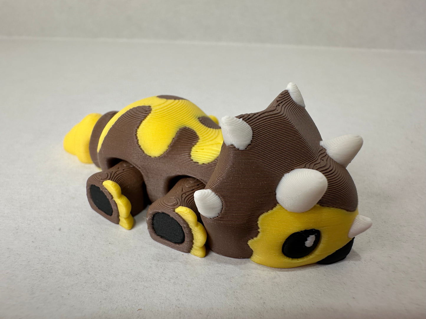 3D Printed Tiny Triceratops Decorative Figurine Magnets