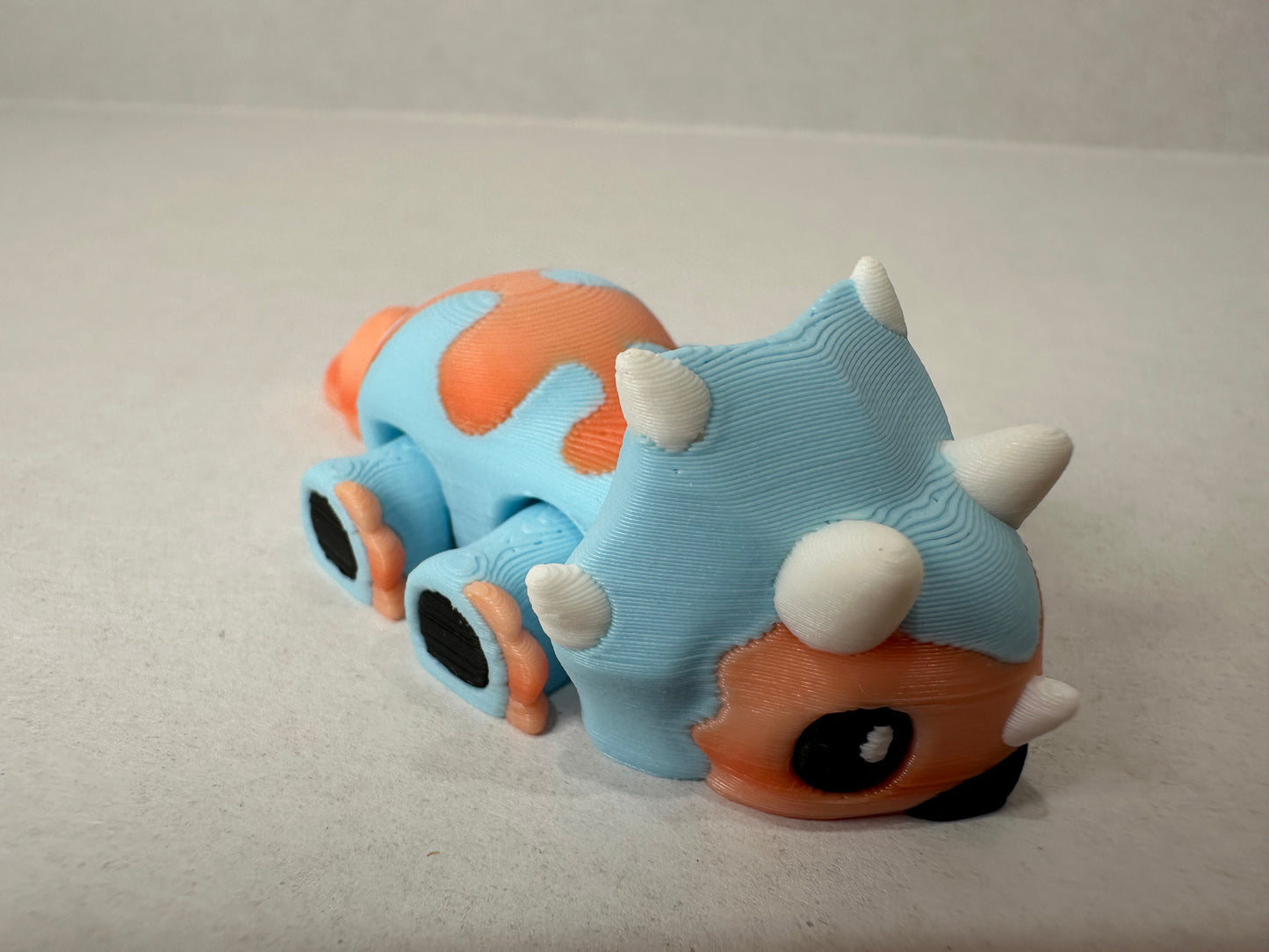 3D Printed Tiny Triceratops Decorative Figurine Magnets