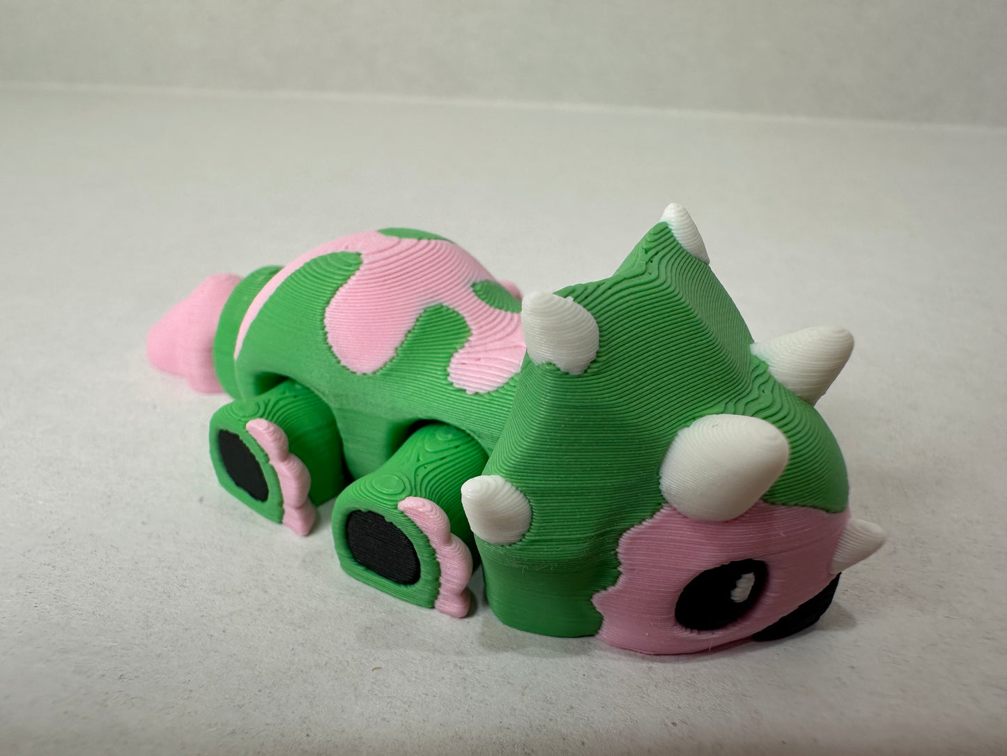 3D Printed Tiny Triceratops Decorative Figurine Magnets
