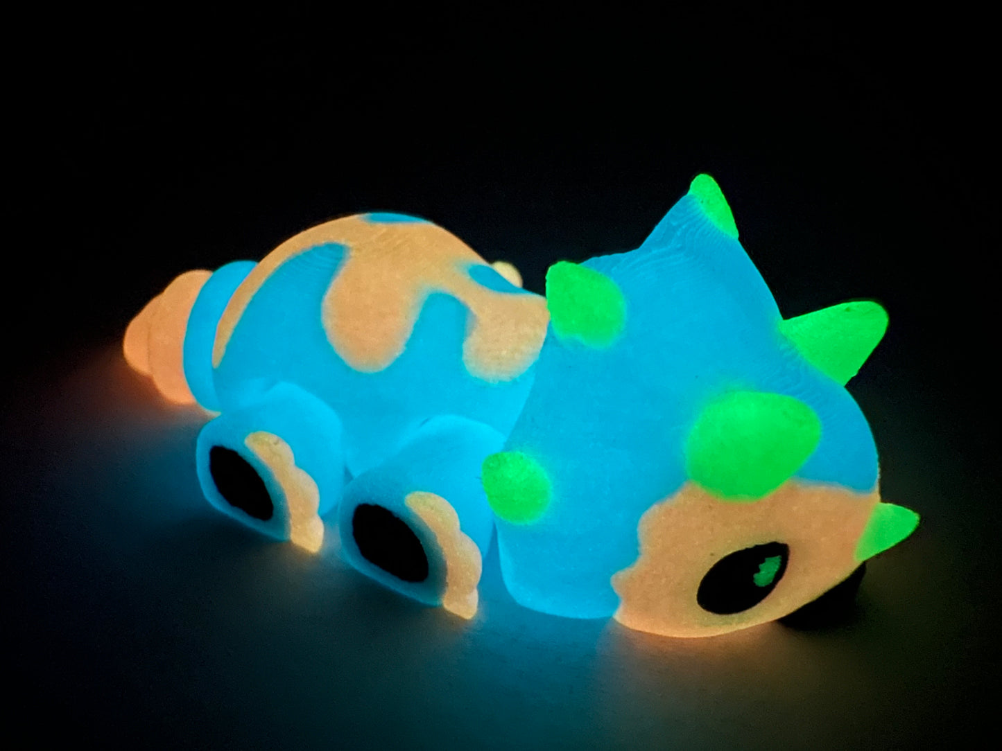 3D Printed Tiny Triceratops Decorative Figurine Magnets