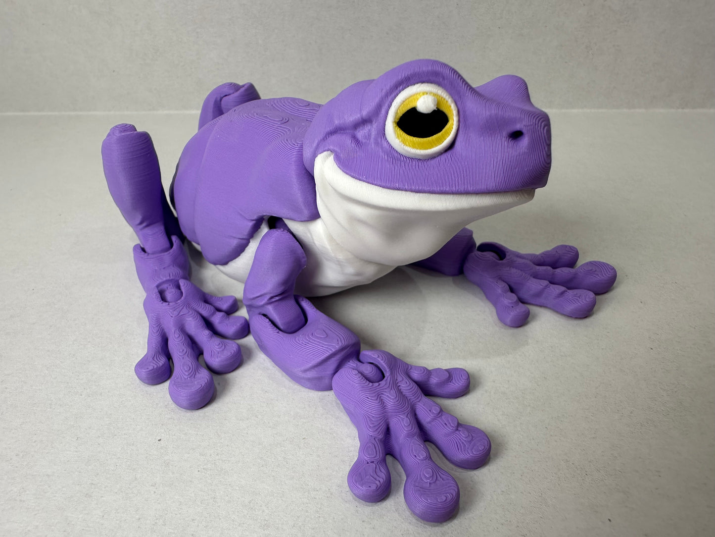 Articulating White's Tree Frog 3D Printed Fidget