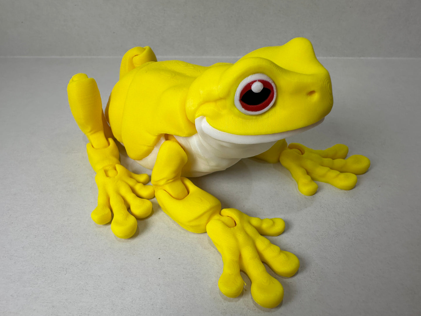 Articulating White's Tree Frog 3D Printed Fidget