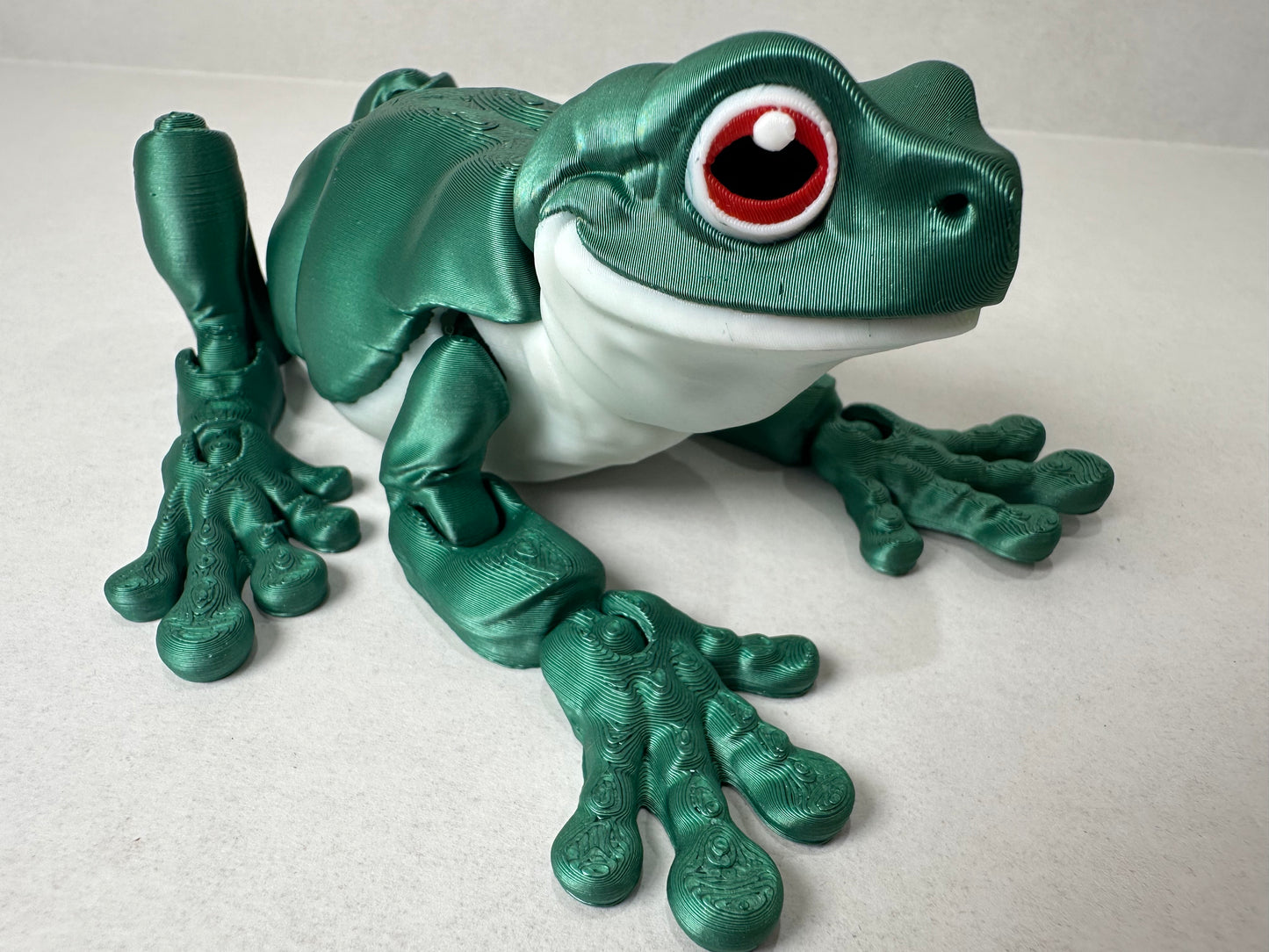 Articulating White's Tree Frog 3D Printed Fidget