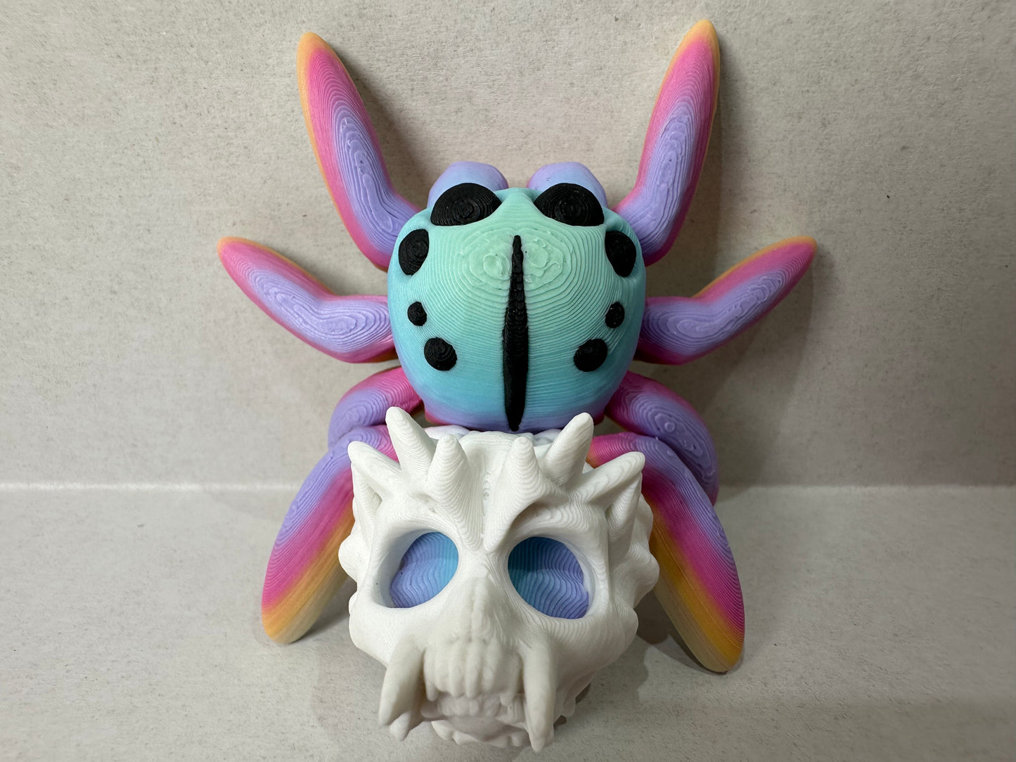 3D Printed Articulating Magnetic Halloween Spider Decorative Figurines