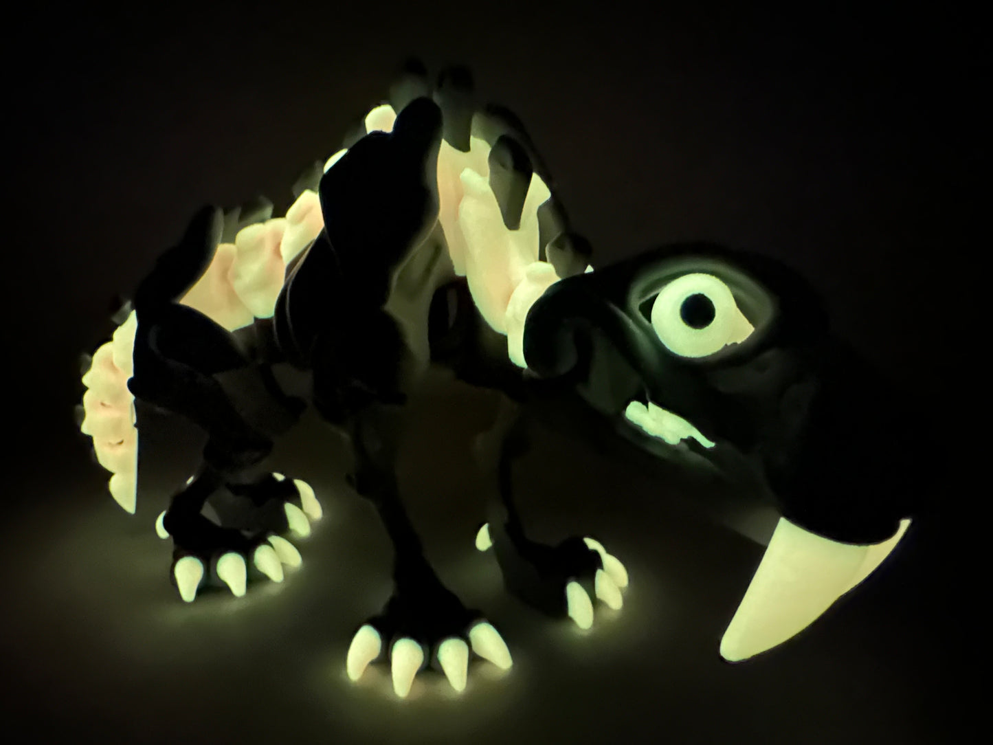 3D Printed Decorative Skeleton Saber Tooth Tiger Fidget