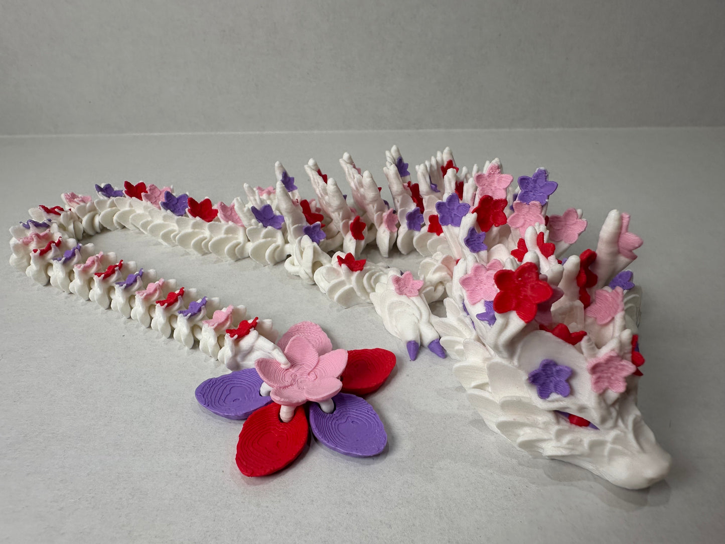Cherry Blossom Dragons 3D Printed Decorative Figurine Fidget