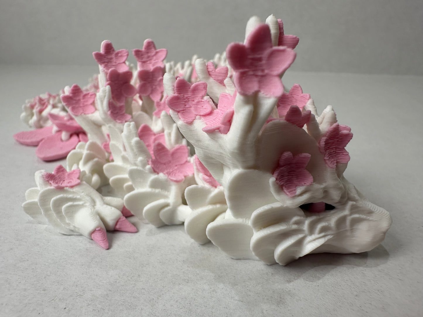Cherry Blossom Dragons 3D Printed Decorative Figurine Fidget