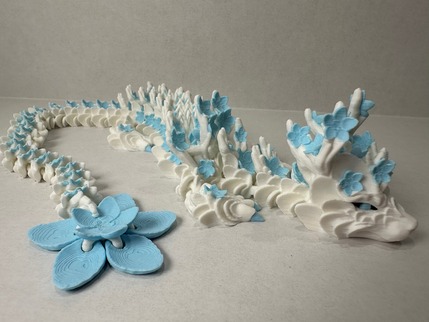 Cherry Blossom Dragons 3D Printed Decorative Figurine Fidget