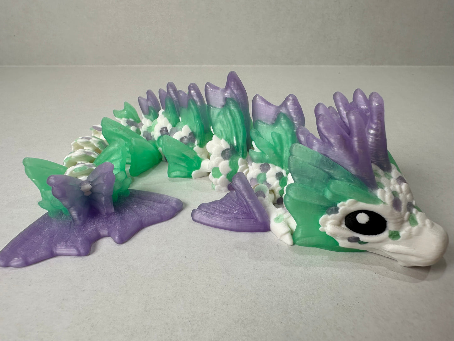 3D Printed Articulating Baby Koi Fish Dragon – Fantasy Display Collectible