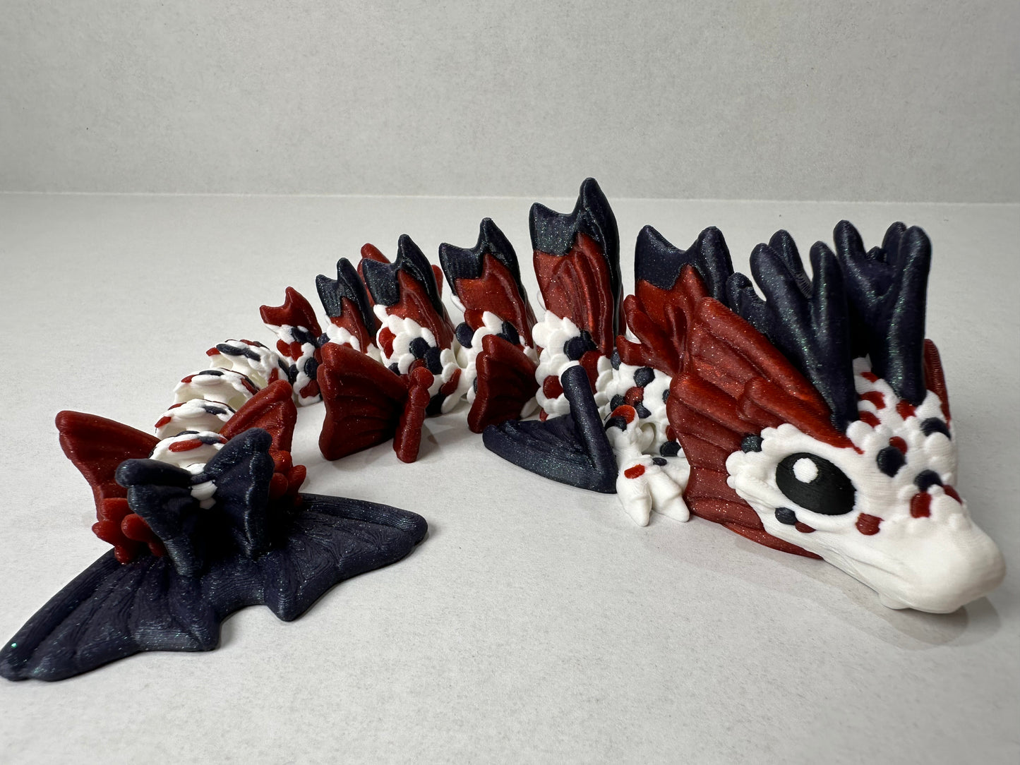 3D Printed Articulating Baby Koi Fish Dragon – Fantasy Display Collectible