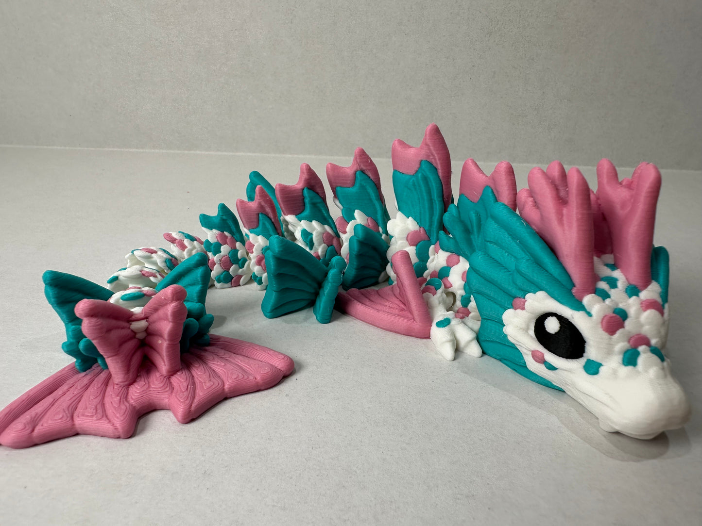 3D Printed Articulating Baby Koi Fish Dragon – Fantasy Display Collectible