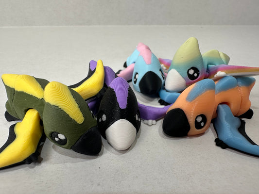 3D Printed Magnetic Articulating Tiny Pteranodon – Cute Dino Fridge Decor