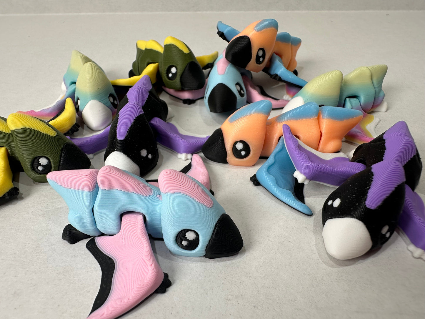 3D Printed Magnetic Articulating Tiny Pteranodon – Cute Dino Fridge Decor
