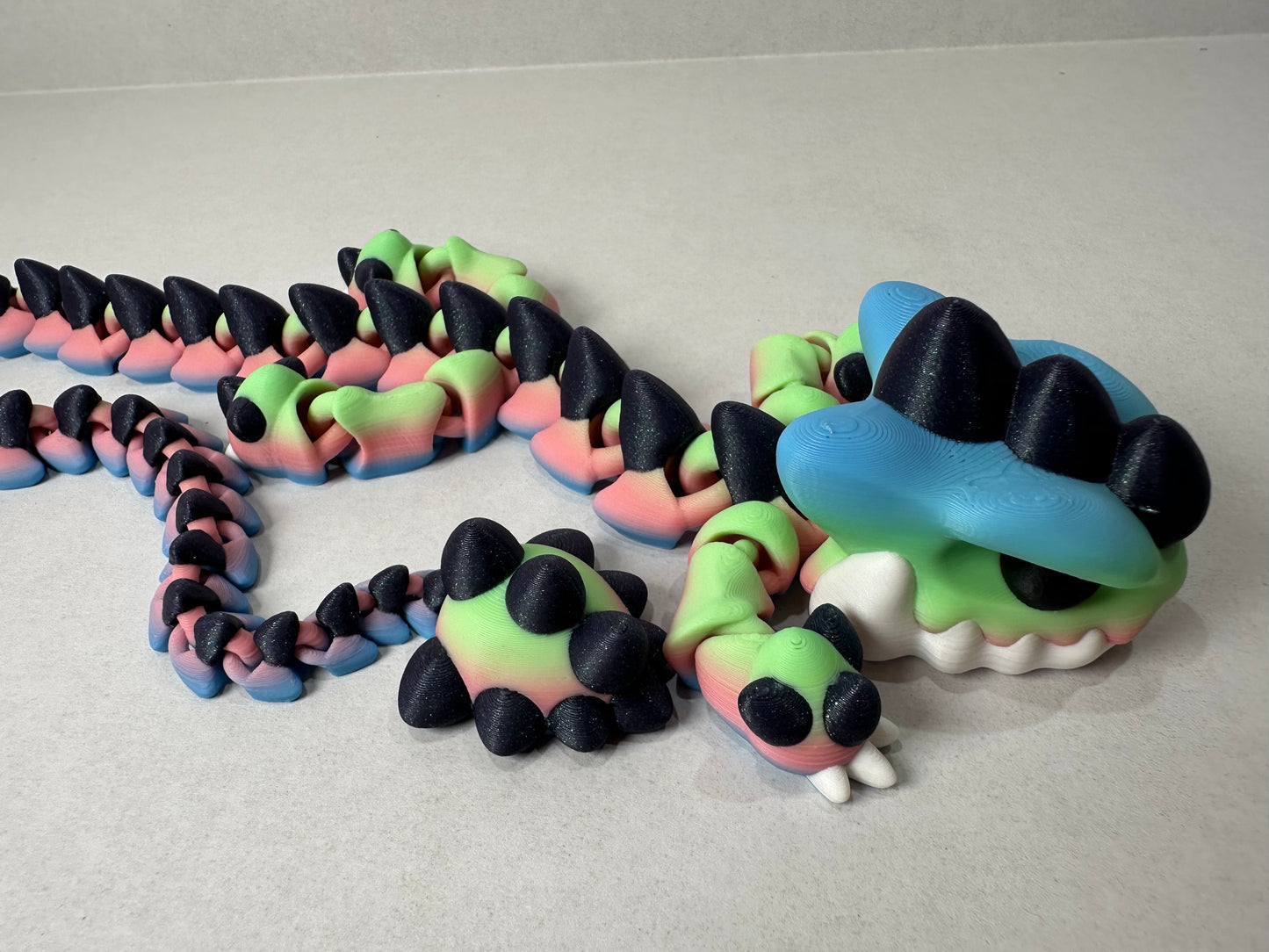 3D Printed Articulating Shadow Dragon – Mystical Fantasy Decor or Gift