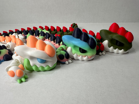 3D Printed Articulating Shadow Dragon – Mystical Fantasy Decor or Gift