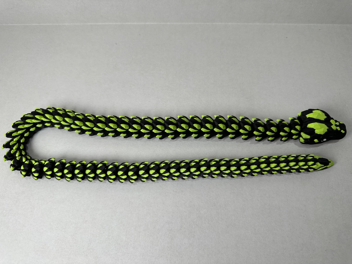 3D Printed Articulating Crystal Snake – Fantasy Decor or Unique Gift